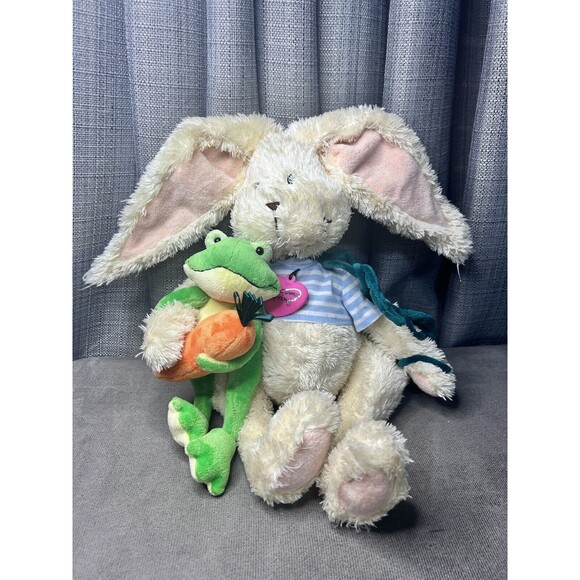 Commonwealth Rabbit Plush Frog Carrot Bunny Spring Stuffed Animal Toy Easter - Picture 1 of 13
